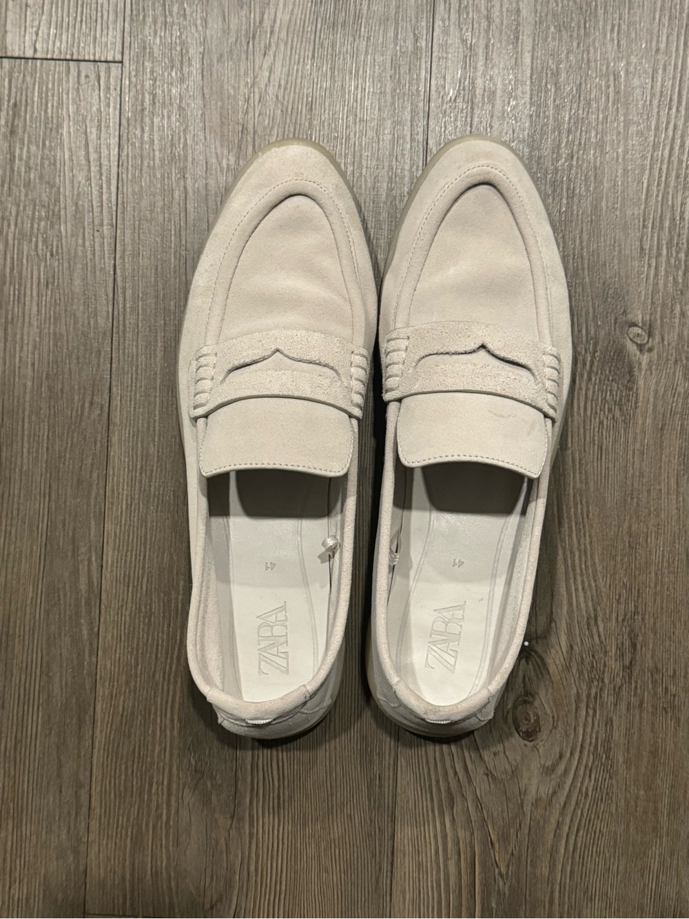 ZARA - Suede Penny Loafers